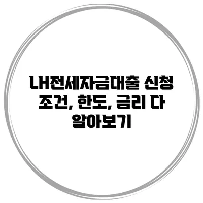 LH전세자금대출 신청 조건, 한도, 금리 다 알아보기